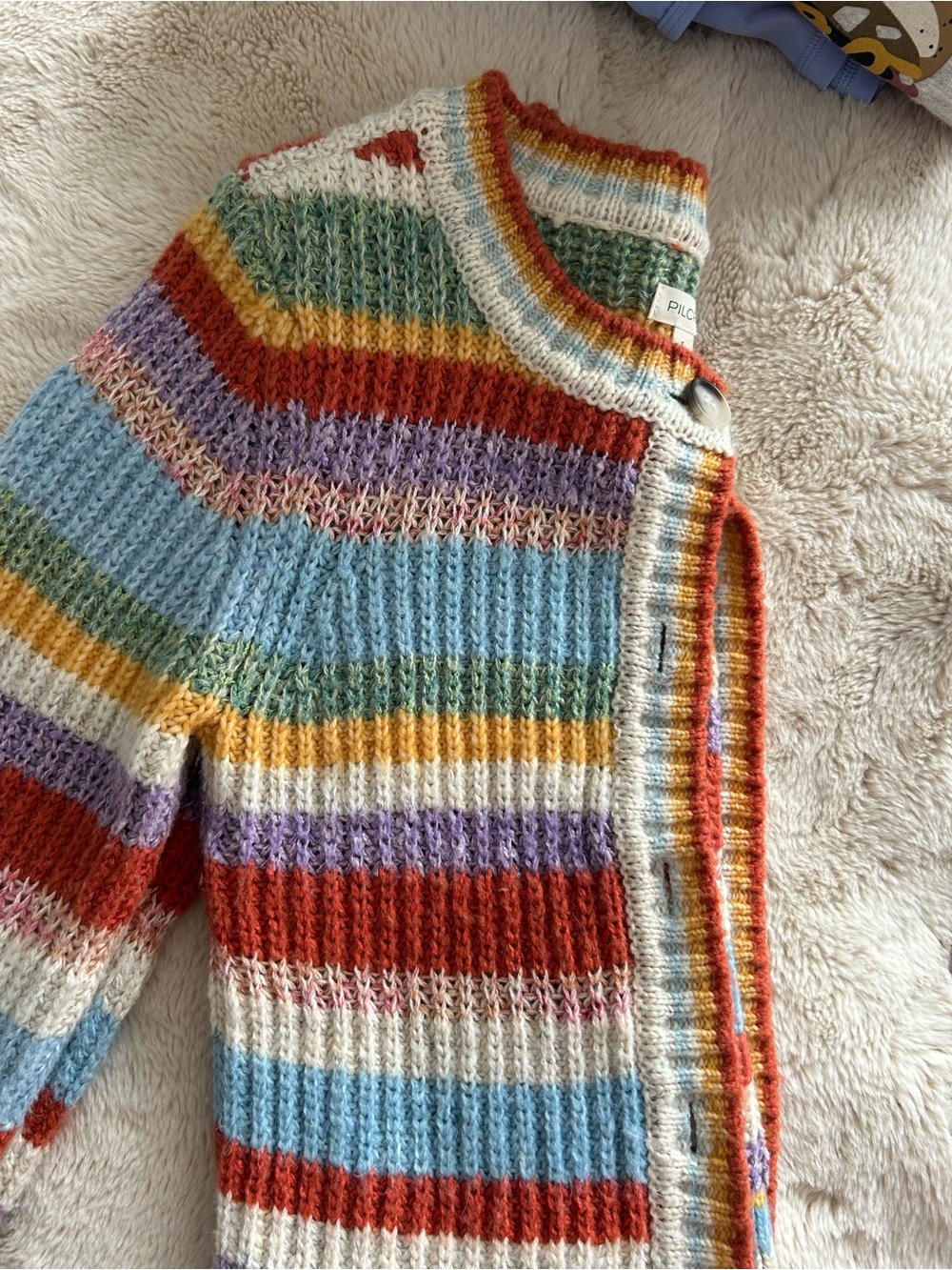 Anthropologie Pilcro Multicolor Striped Knit Cardigan - Picture 4 of 7
